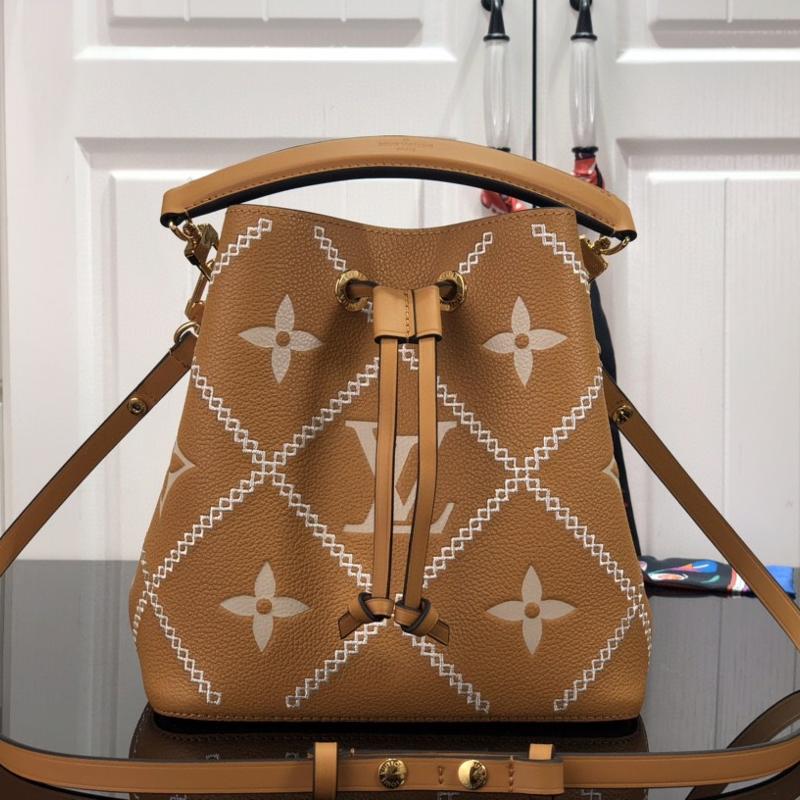 LV Shoulder Handbags M46021 brown (small bucket bag)
